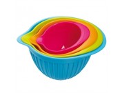 Colour Works set of 4 Silicone Measuring Bowls